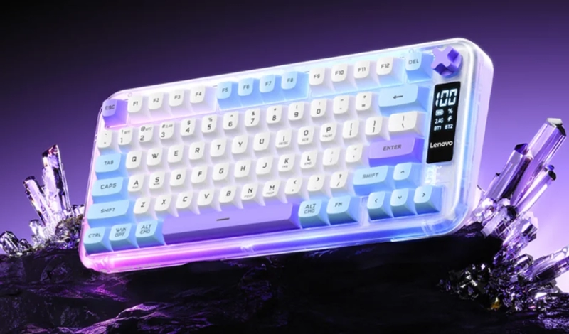 Lenovo выпустила клавиатуру Aurora GK1077 Lite с экраном и многофункциональным регулятором