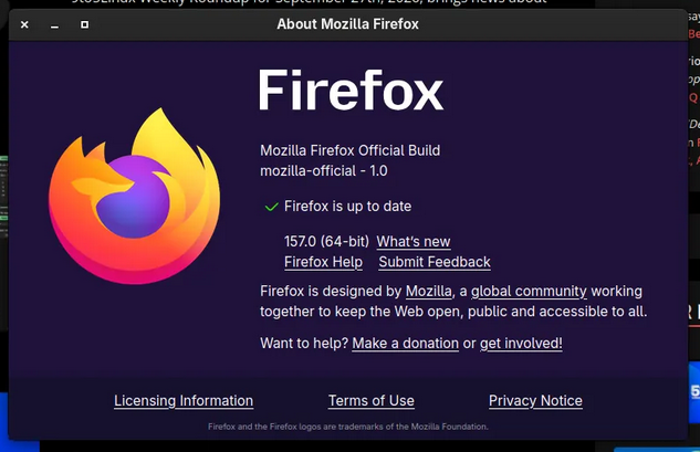 Релиз Firefox 157.0
