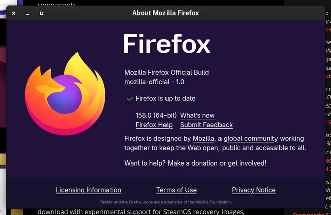 Релиз Firefox 158.0