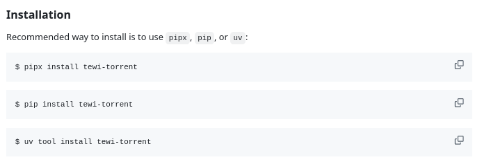Релиз Tewi 3.0.0 — открытого консольного клиента для Transmission и qBittorrent