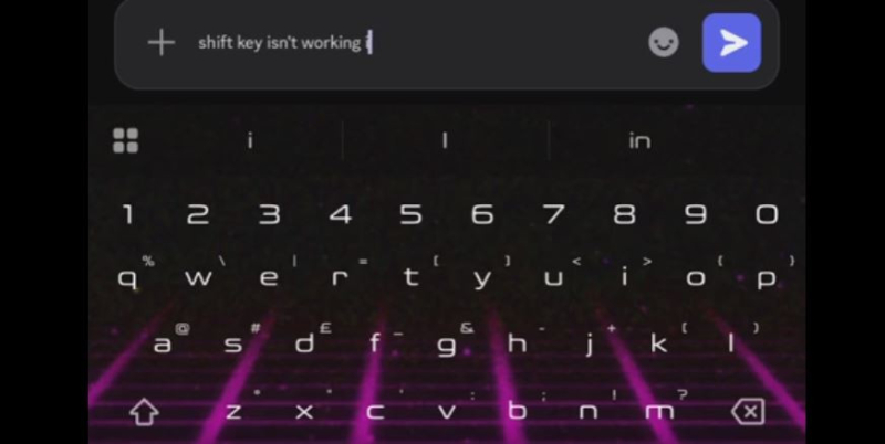 Сбой в Gboard привёл к залипанию клавиши Shift