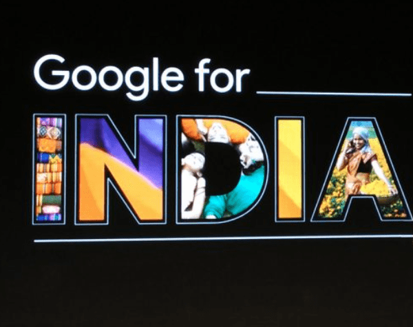 Надпись «Google для Индии»